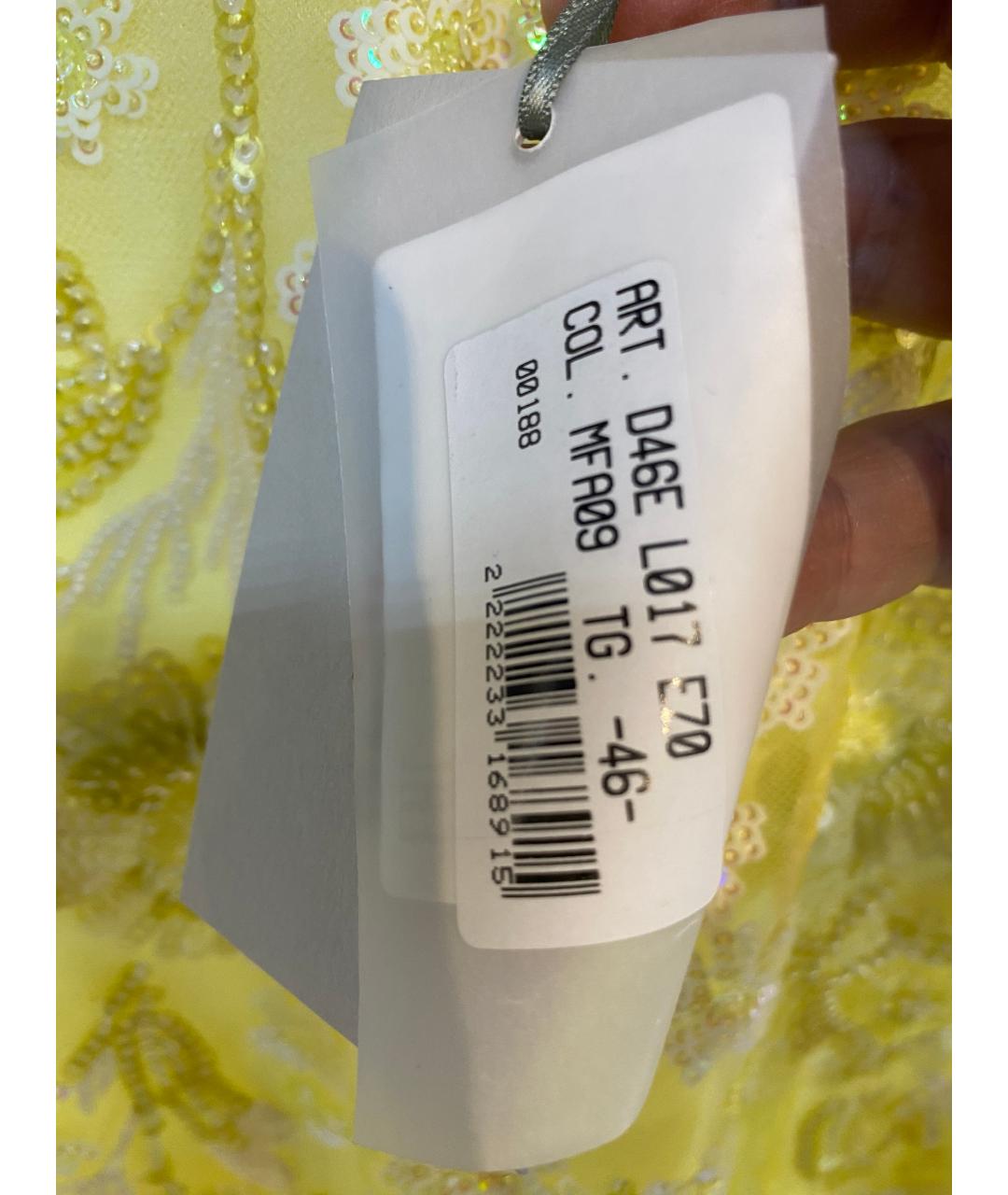 ERMANNO FIRENZE Желтая вискозная блузы, фото 3