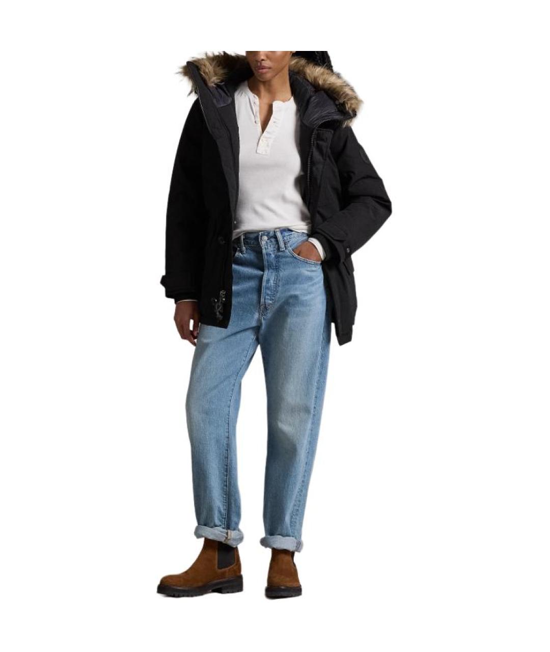 POLO RALPH LAUREN Черный пуховик, фото 3