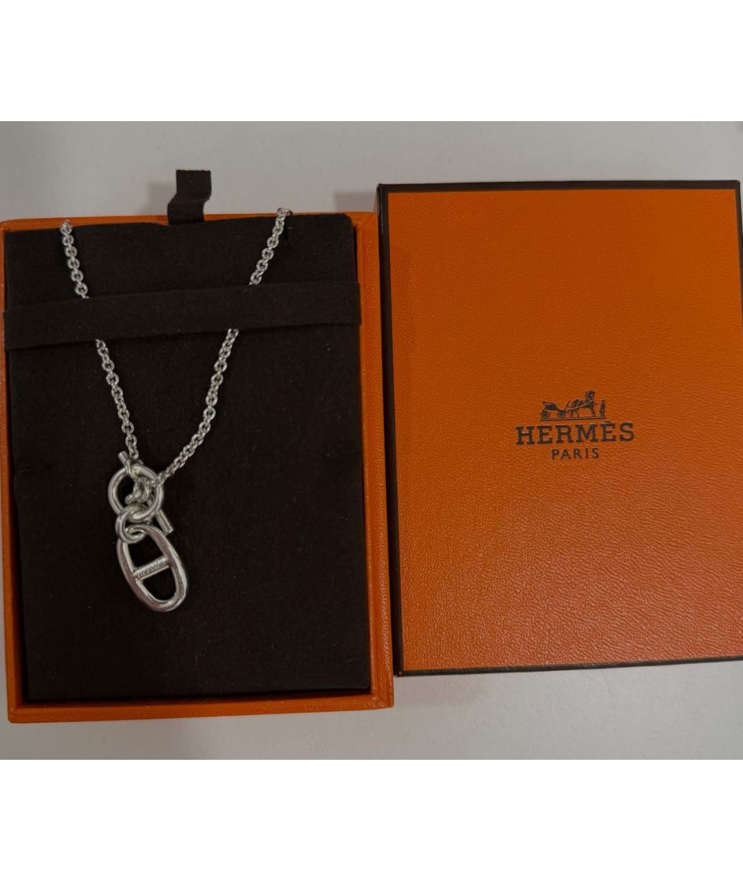 HERMES Серебряное колье, фото 2