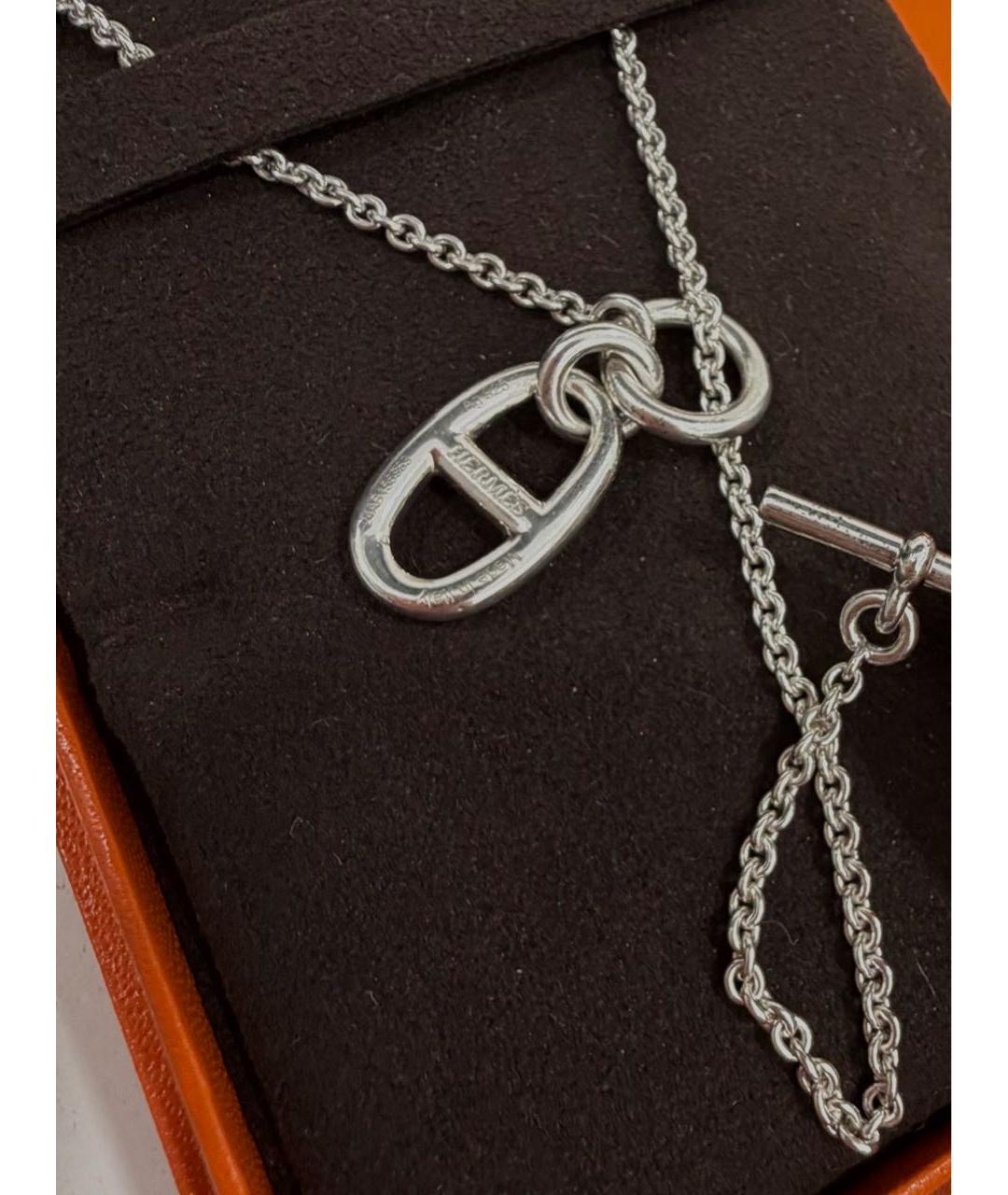 HERMES Серебряное колье, фото 4