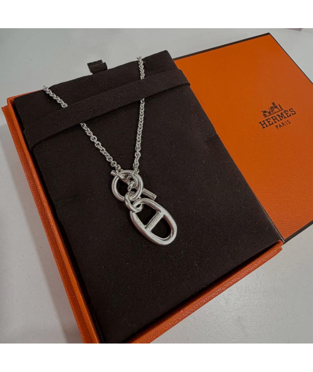HERMES Серебряное колье, фото 3