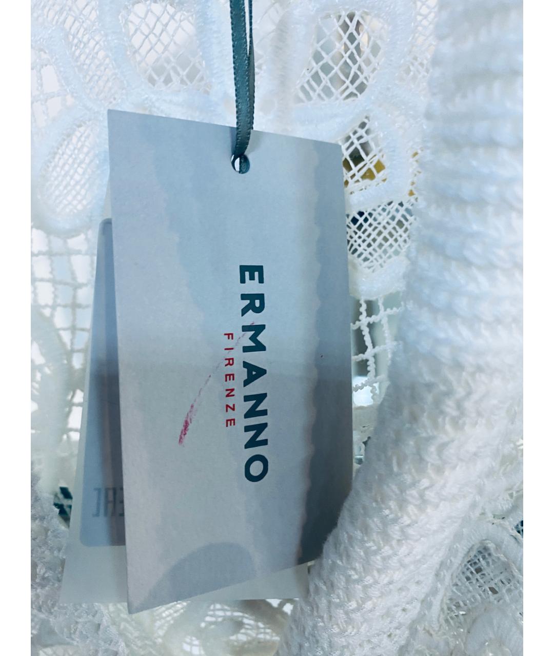 ERMANNO FIRENZE Белый вискозный кардиган, фото 4