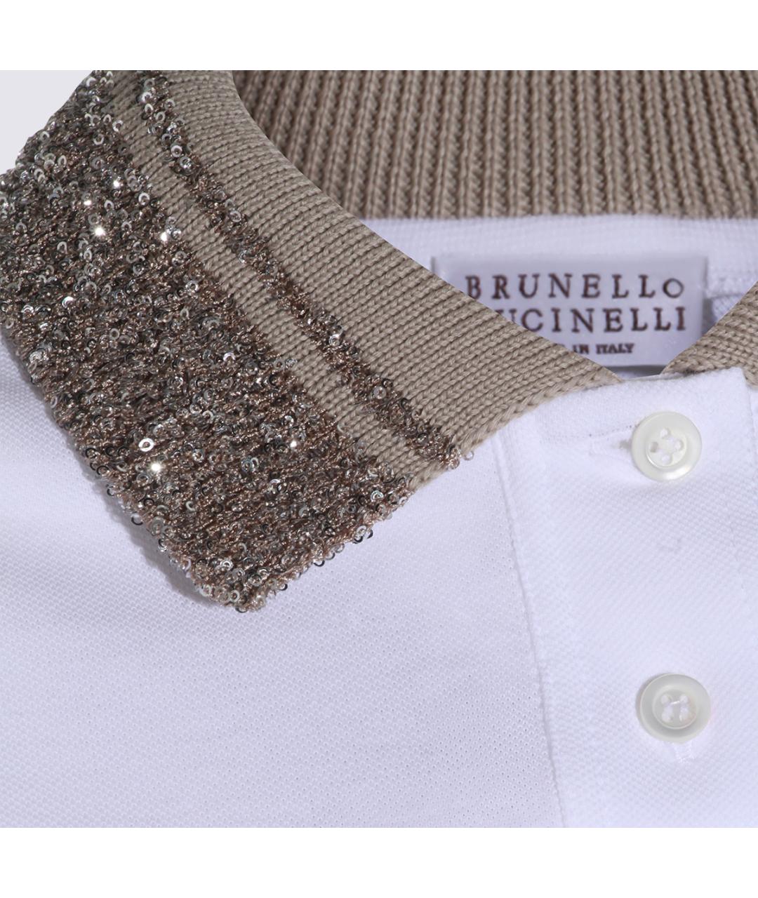 BRUNELLO CUCINELLI Белая хлопковая футболка, фото 3