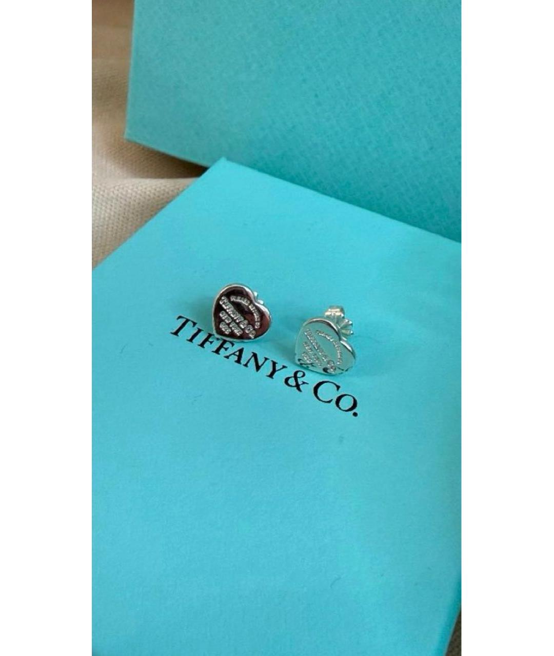 TIFFANY&CO Серебряные серебряные серьги, фото 2