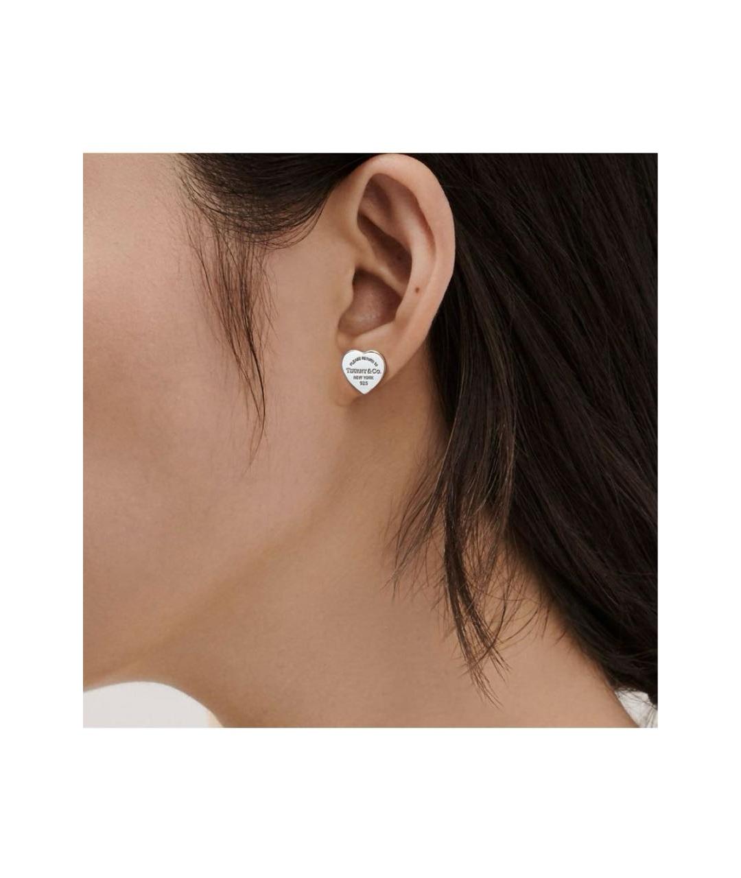 TIFFANY&CO Серебряные серебряные серьги, фото 4