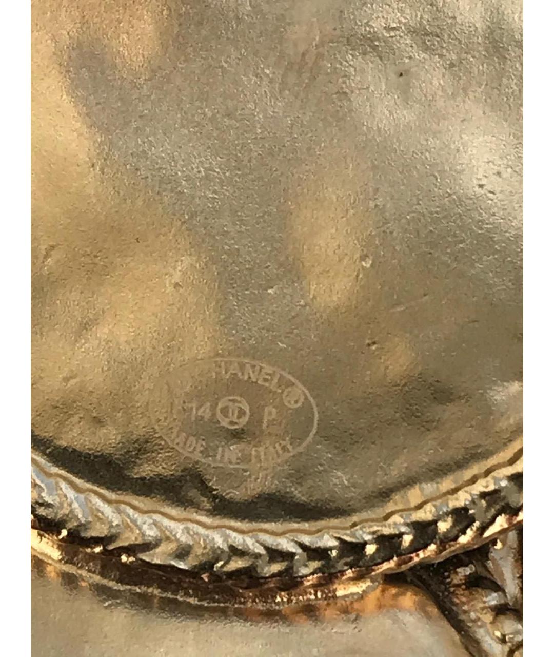 CHANEL Золотая металлическая булавка / брошь, фото 4