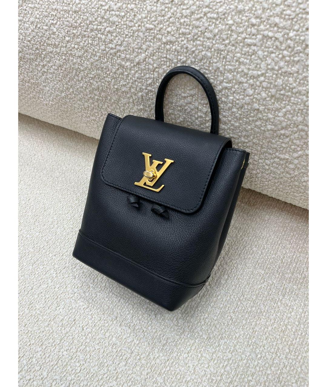 LOUIS VUITTON Черный кожаный рюкзак, фото 5