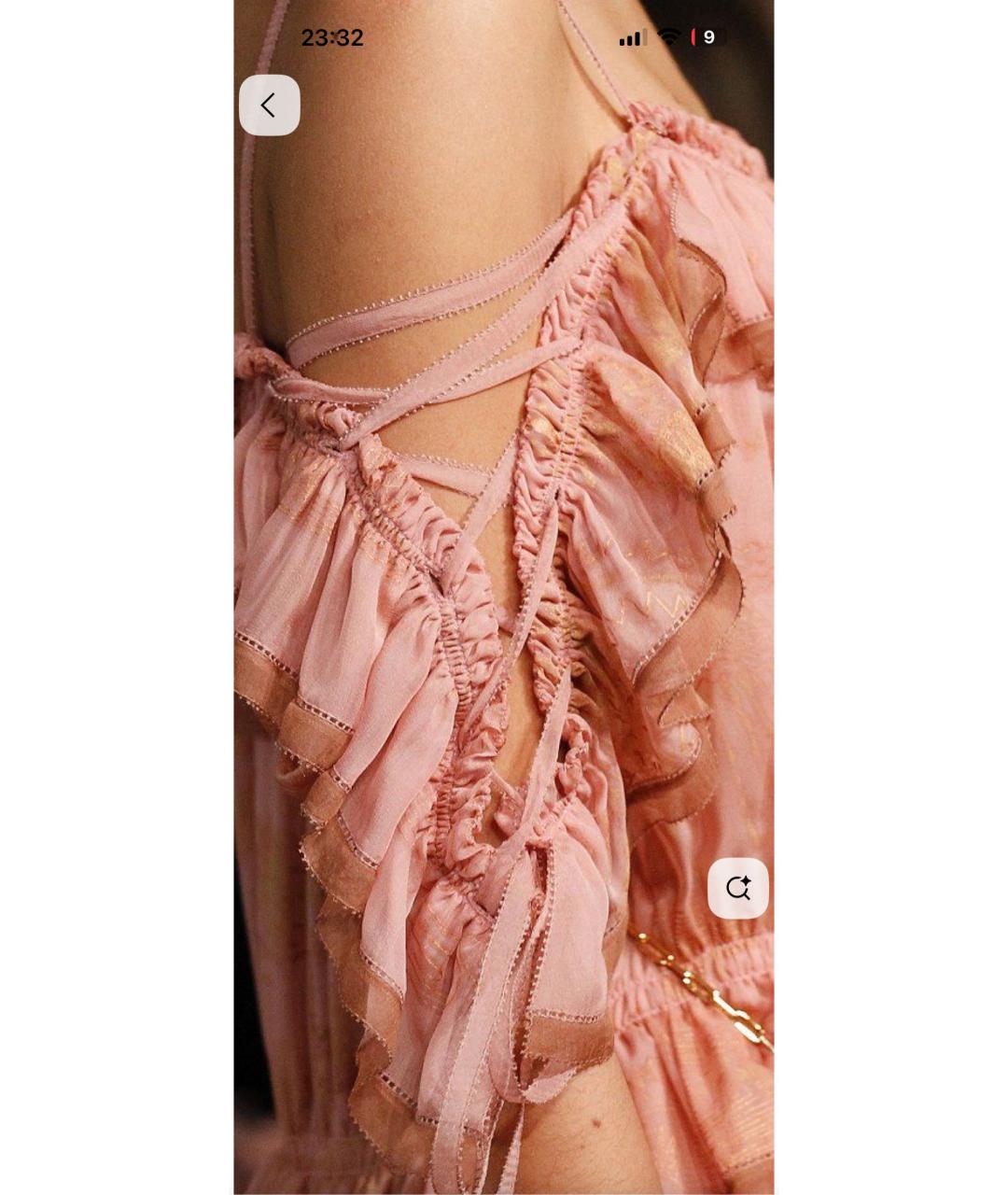 VALENTINO Коралловое шелковое вечернее платье, фото 7