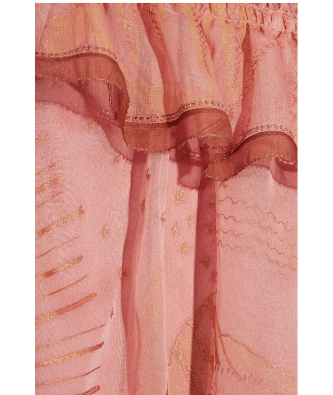 VALENTINO Коралловое шелковое вечернее платье, фото 8