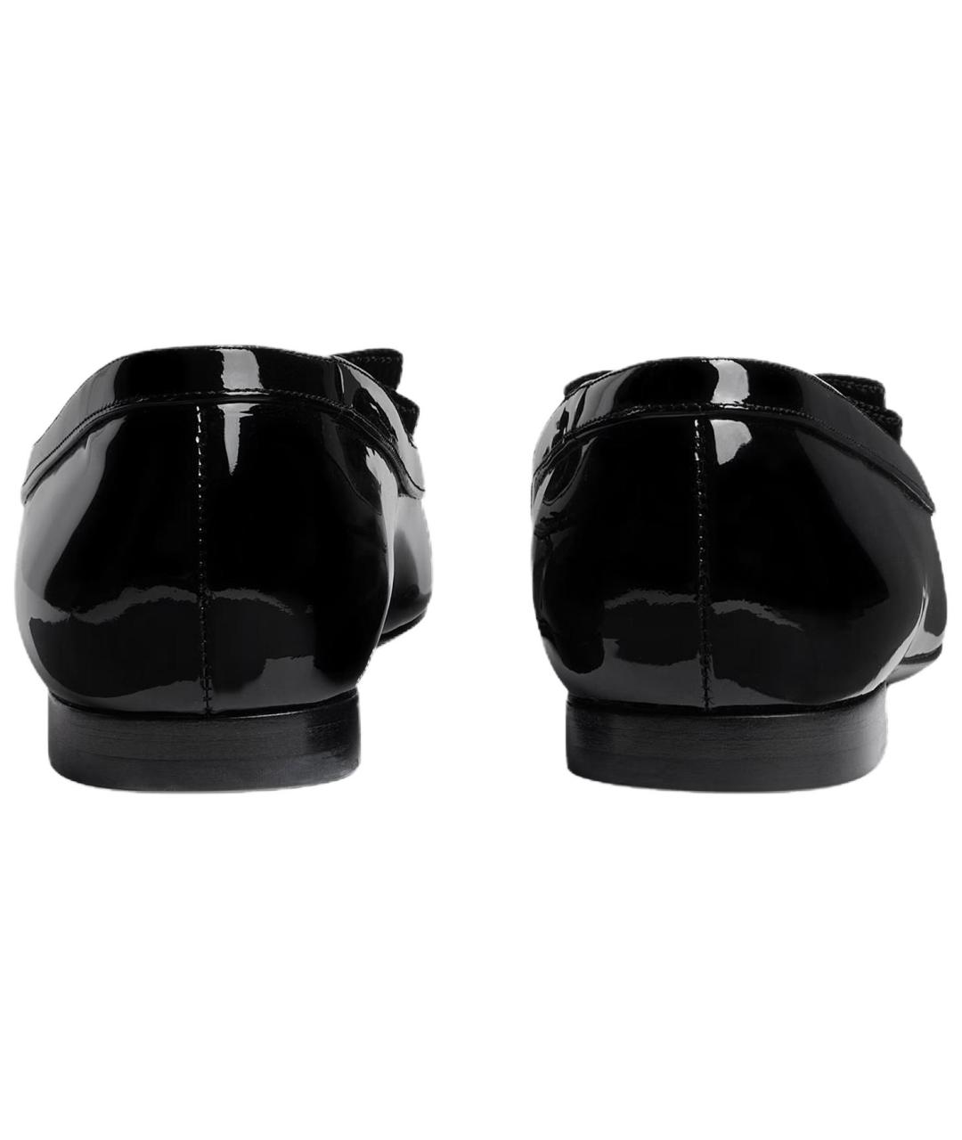 GUCCI Черные кожаные балетки, фото 4