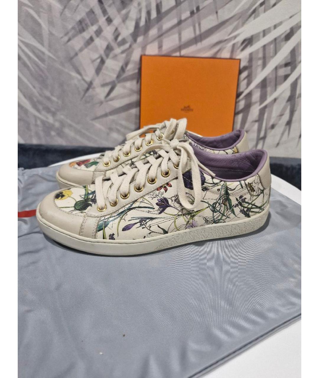 GUCCI Мульти кожаные кроссовки, фото 5