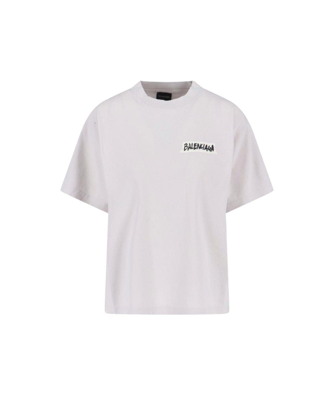 BALENCIAGA Хлопковая футболка, фото 1