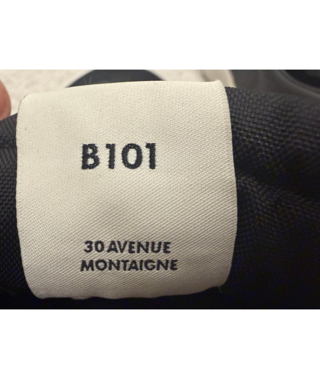 CHRISTIAN DIOR Черные кожаные низкие кроссовки / кеды, фото 5