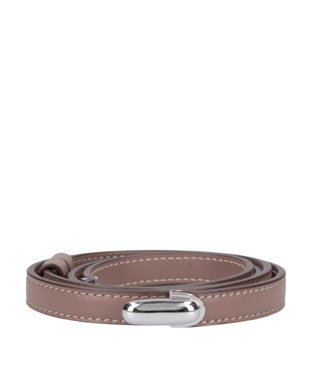 Savette Бежевый кожаный ремень, фото 1