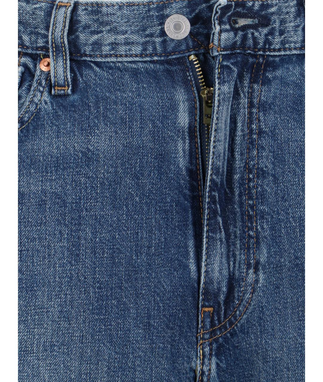 LEVI'S Синие хлопковые прямые джинсы, фото 5