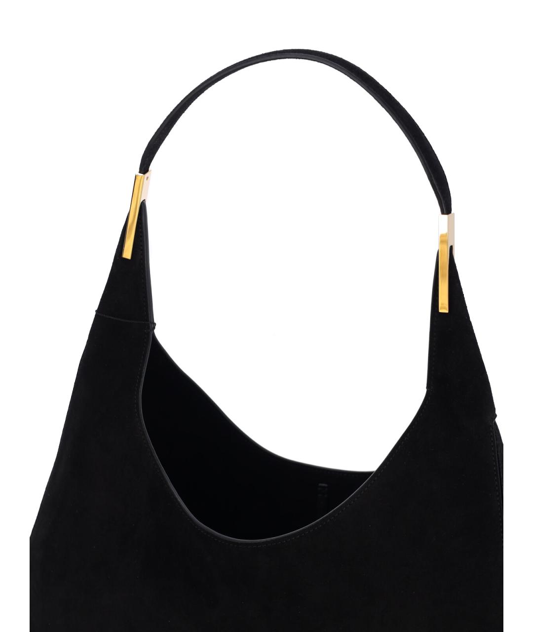 Savette Черная замшевая сумка через плечо, фото 4