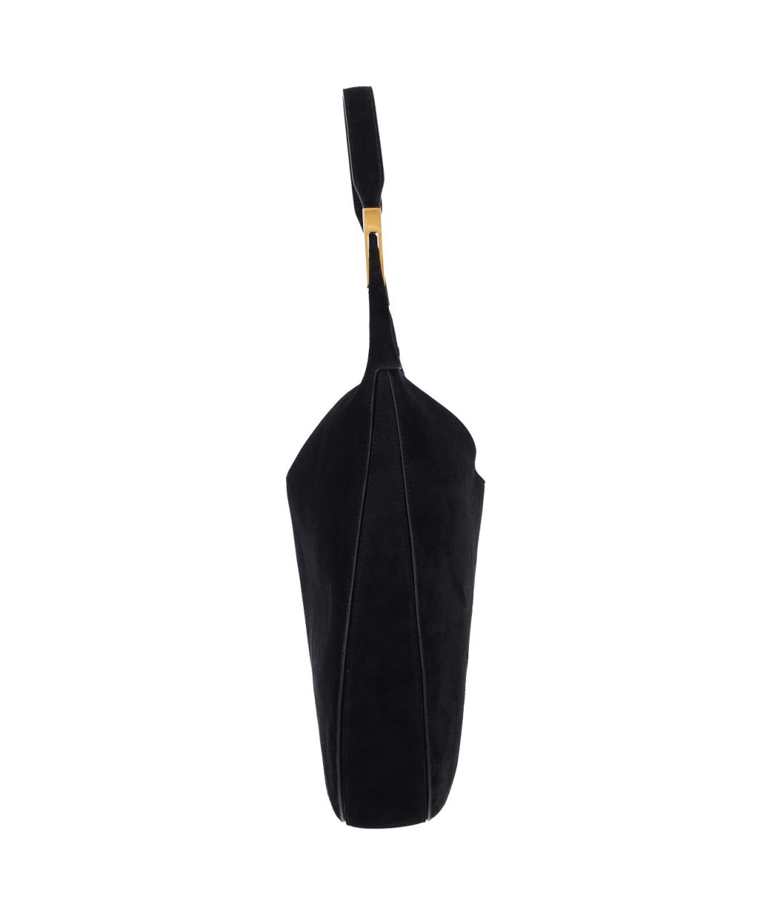 Savette Черная замшевая сумка через плечо, фото 5