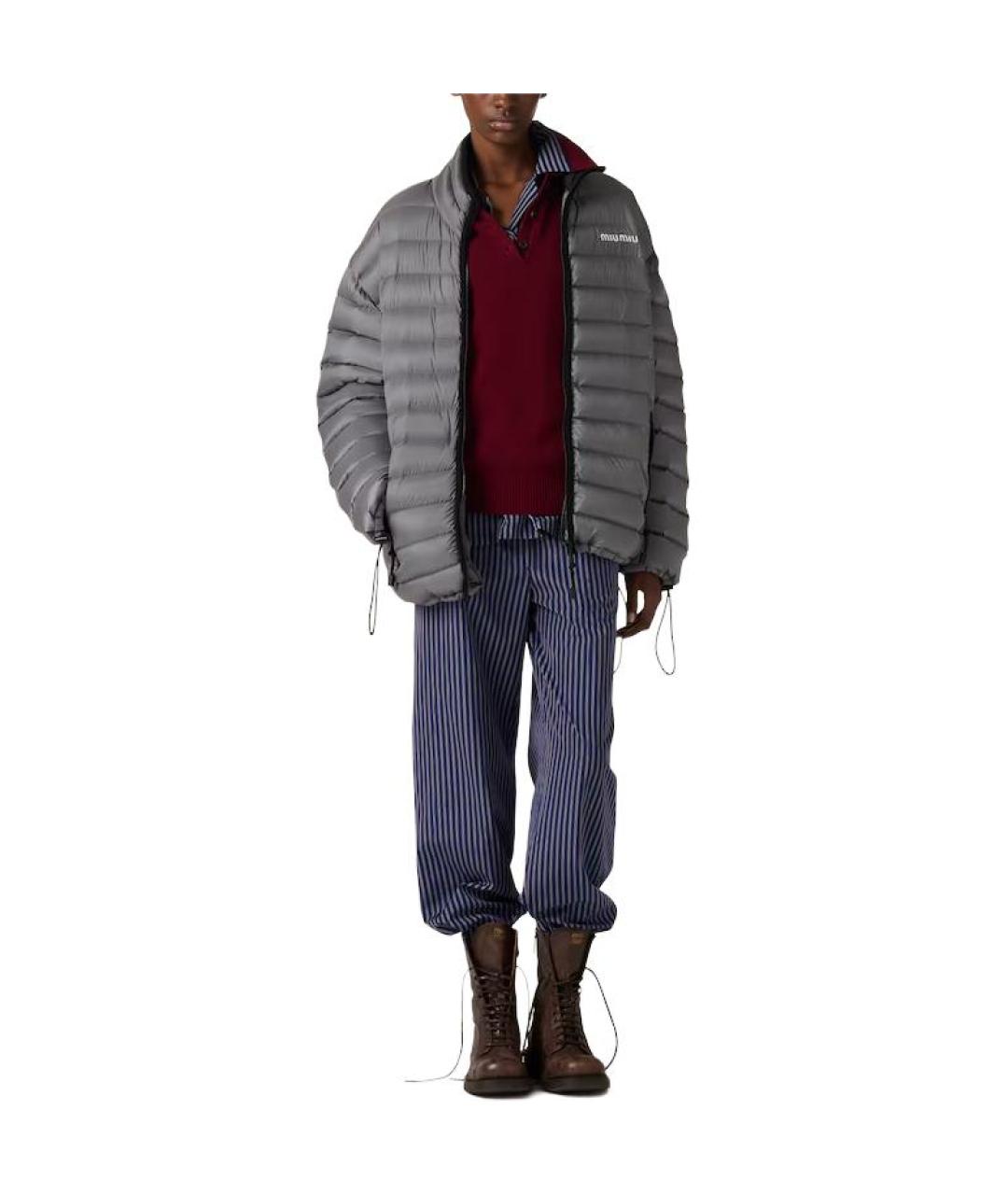 MIU MIU Бордовый джемпер / свитер, фото 2