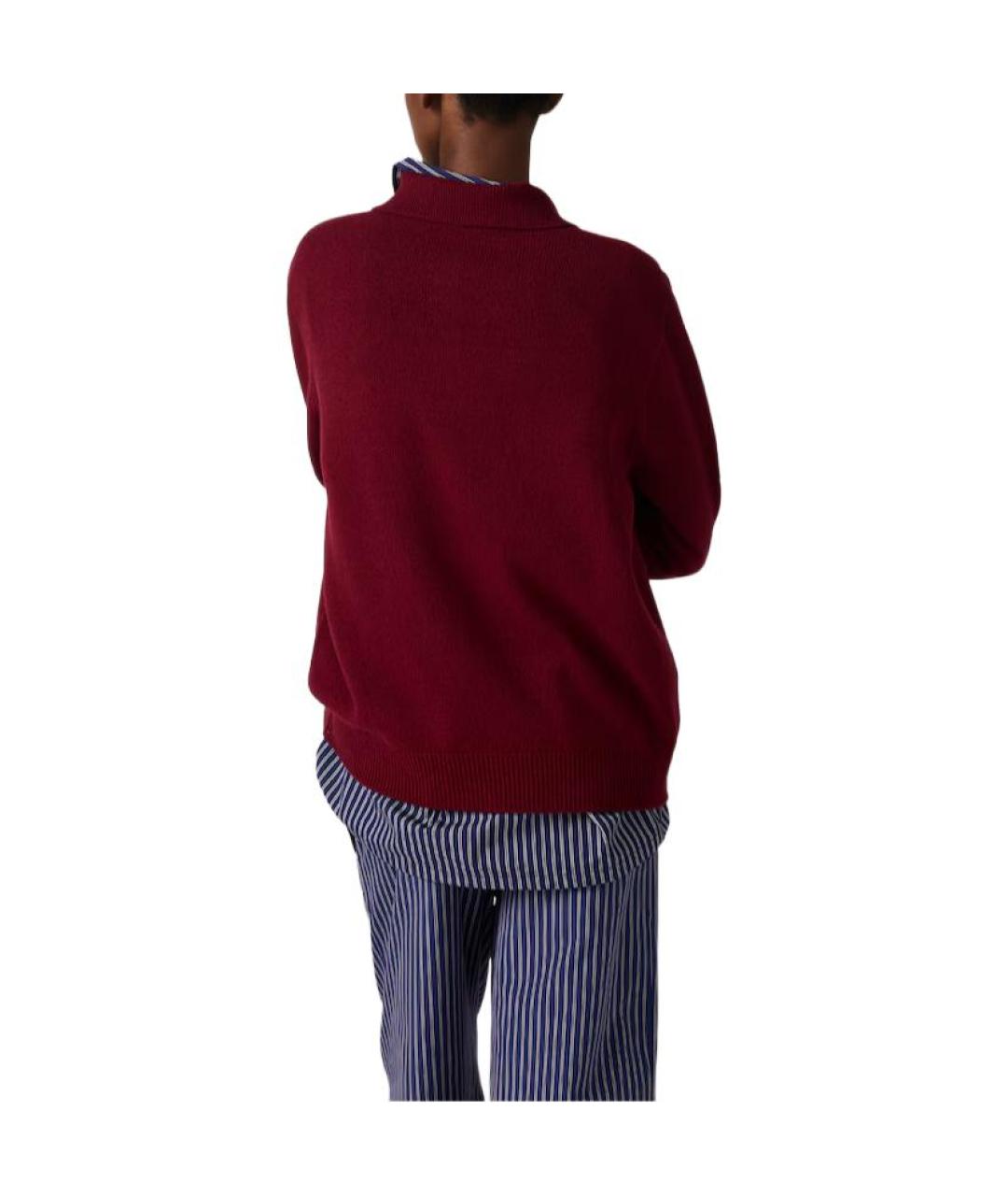 MIU MIU Бордовый джемпер / свитер, фото 3