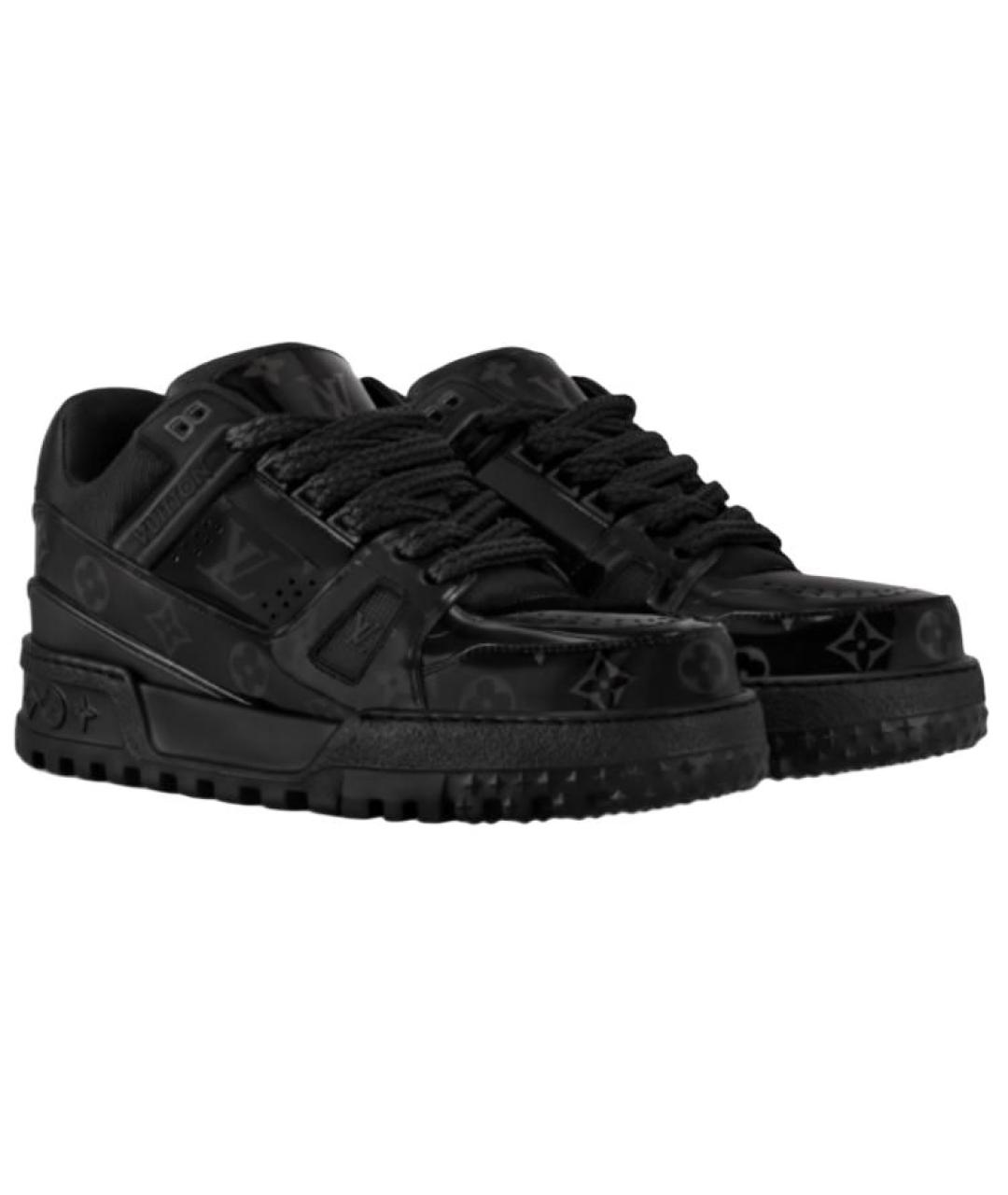 LOUIS VUITTON Черные низкие кроссовки / кеды, фото 3