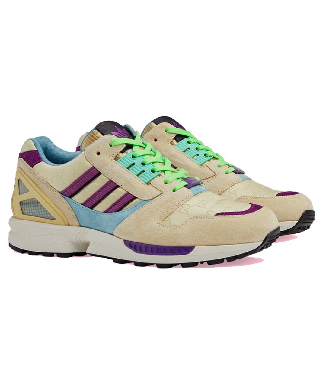 GUCCI Бежевые низкие кроссовки / кеды, фото 2