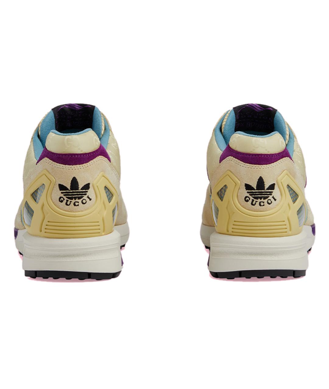 GUCCI Бежевые низкие кроссовки / кеды, фото 4