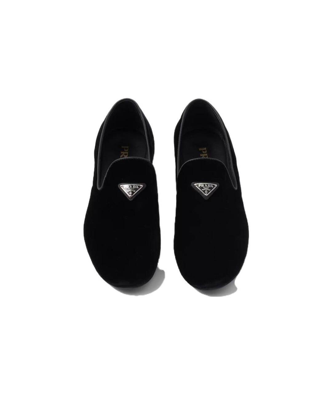 PRADA Черные замшевые лоферы, фото 4