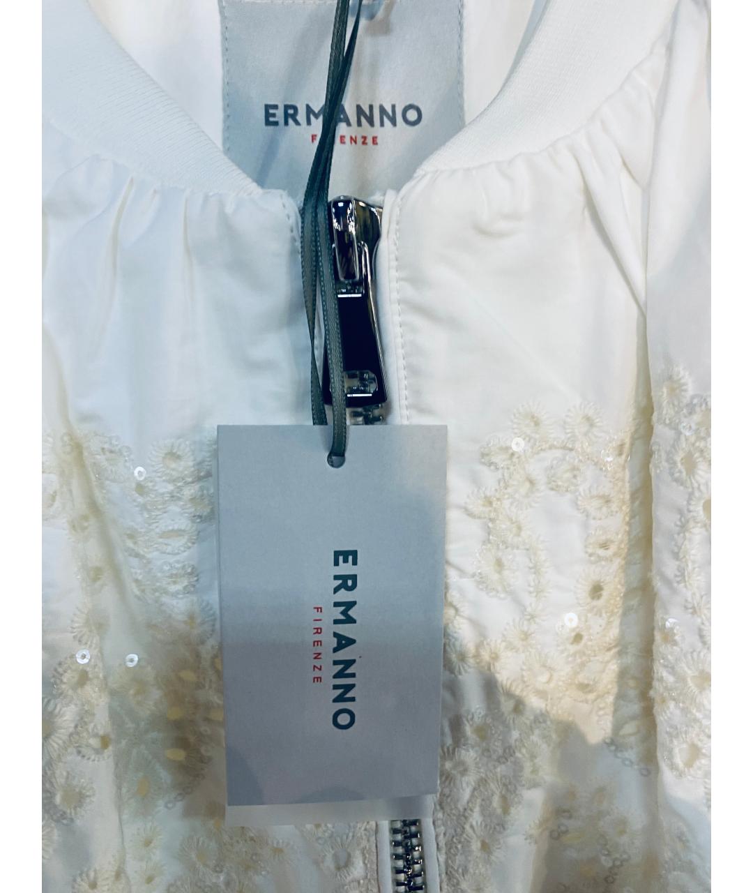 ERMANNO FIRENZE Белая вискозная куртка, фото 5