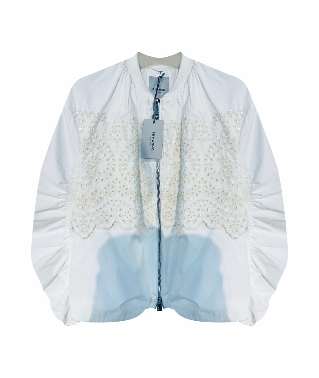 ERMANNO FIRENZE Белая вискозная куртка, фото 1