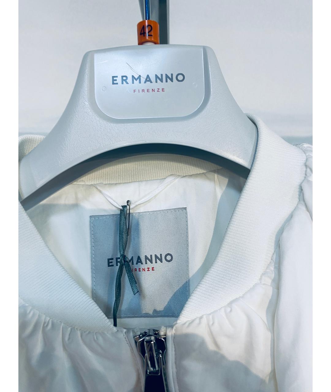 ERMANNO FIRENZE Белая вискозная куртка, фото 3