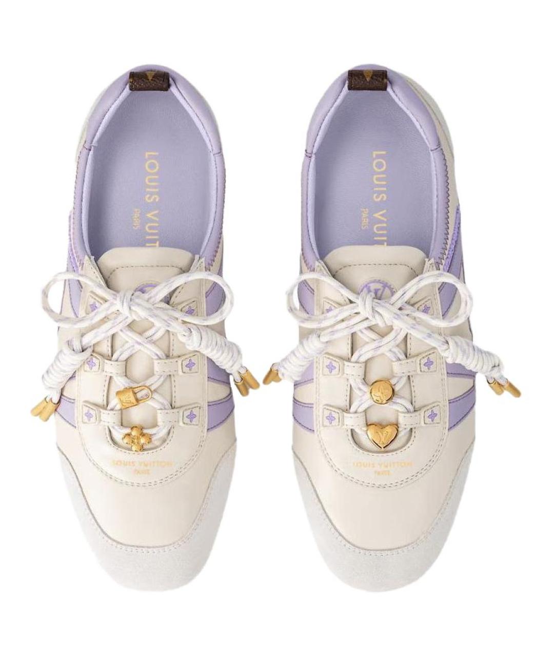 LOUIS VUITTON Фиолетовые кроссовки, фото 3