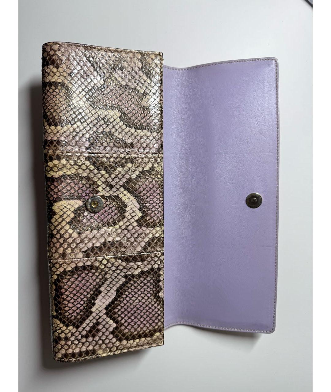 GUCCI Золотой кошелек из экзотической кожи, фото 6