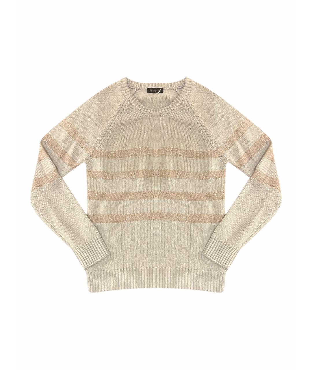 PESERICO Бежевый шерстяной джемпер / свитер, фото 1