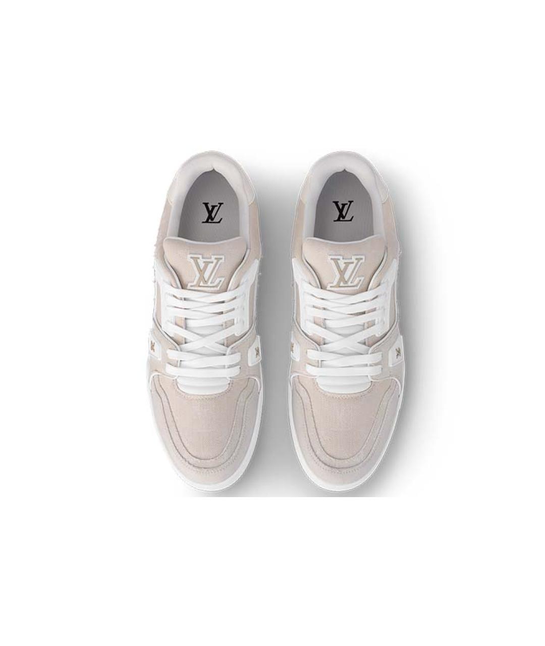LOUIS VUITTON Бежевые кроссовки, фото 4