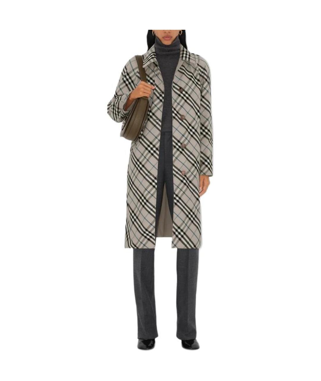 BURBERRY Зеленые пальто, фото 6