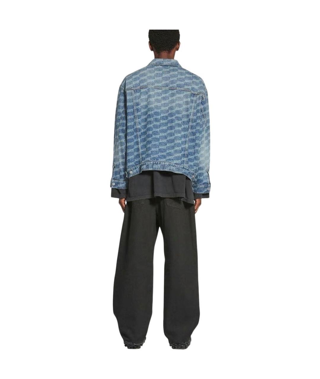 BALENCIAGA Синяя деним куртка, фото 3