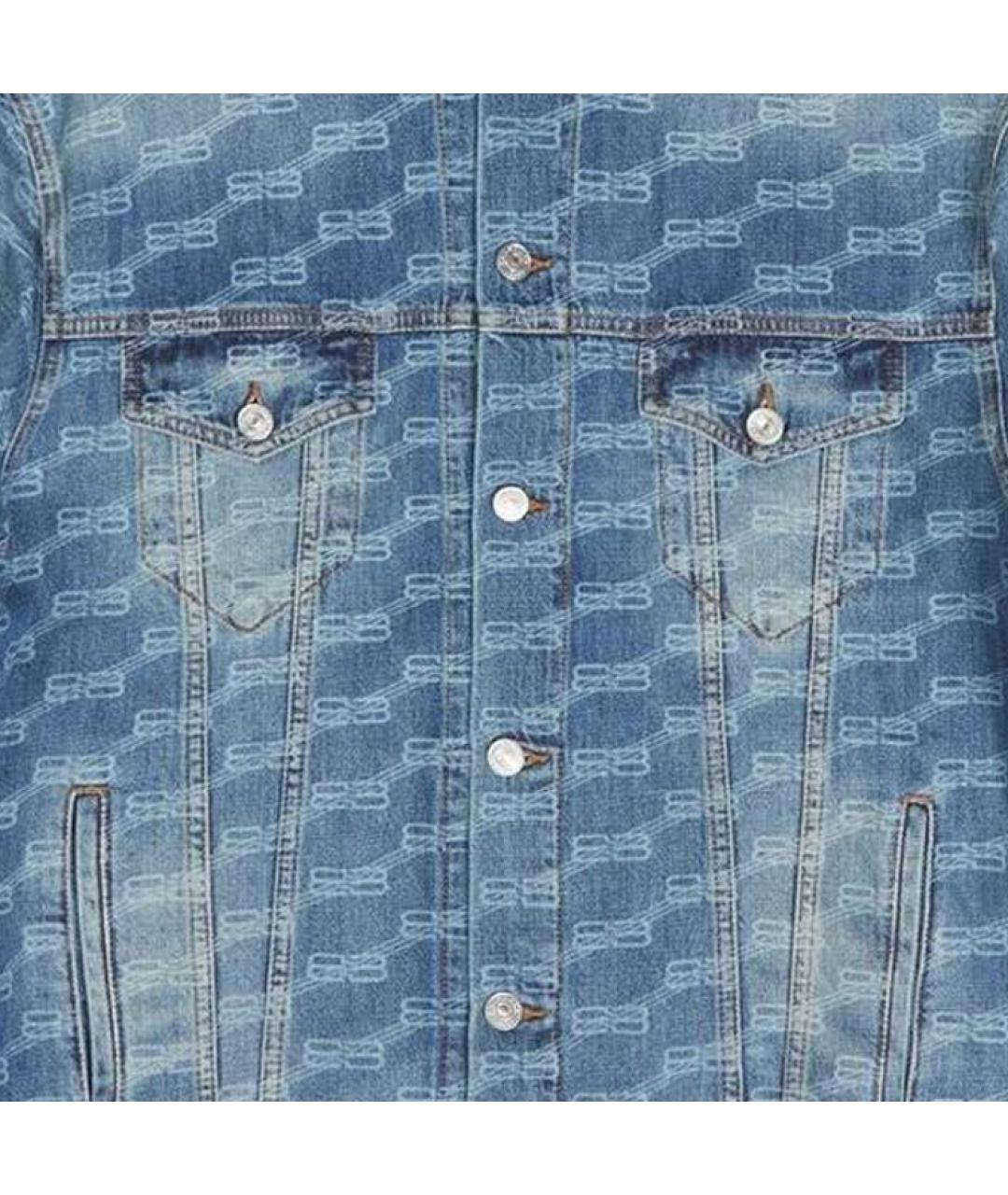 BALENCIAGA Синяя деним куртка, фото 6