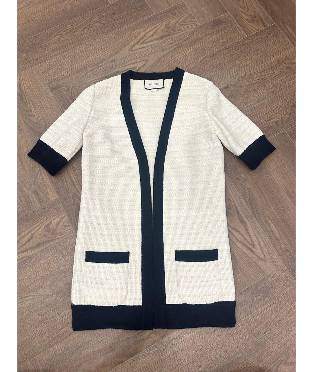 GUCCI Бежевый шерстяной кардиган, фото 6