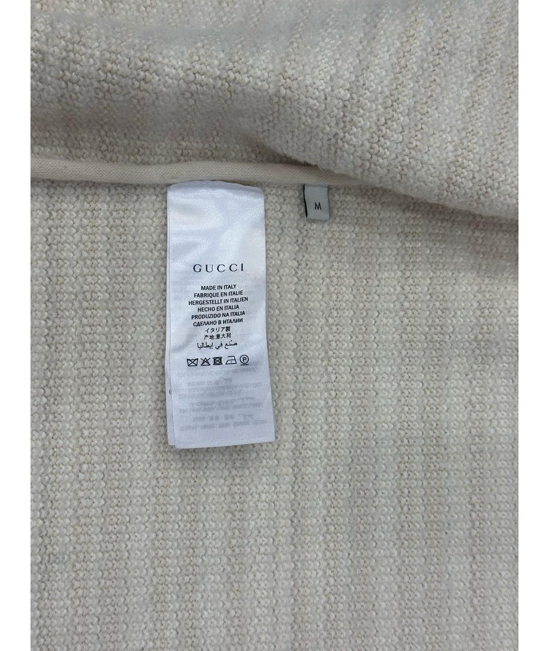 GUCCI Бежевый шерстяной кардиган, фото 5