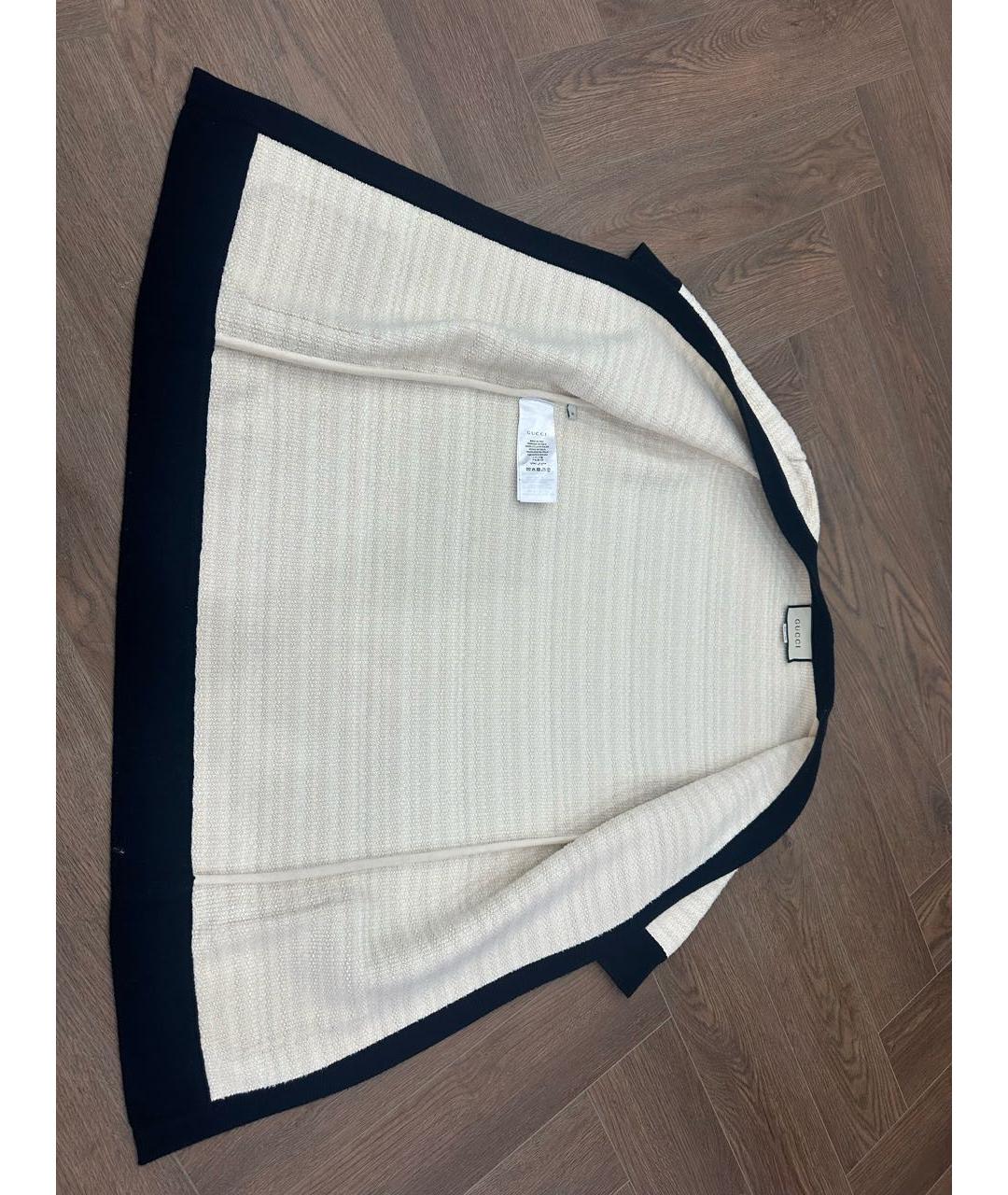 GUCCI Бежевый шерстяной кардиган, фото 2