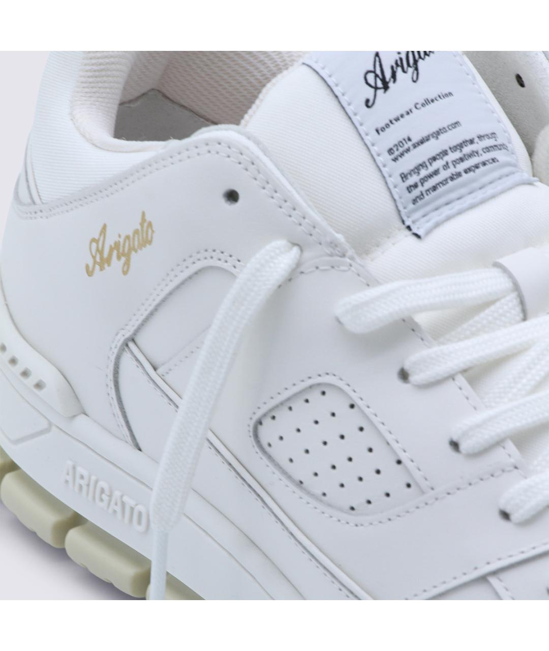 AXEL ARIGATO Белые кожаные высокие кроссовки / кеды, фото 4