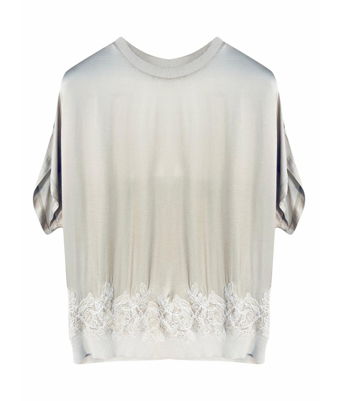 ERMANNO FIRENZE Бежевая вискозная блузы, фото 1