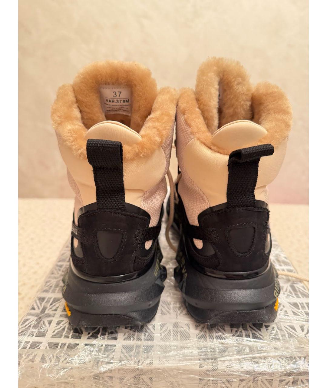 PREMIATA Бежевые замшевые кроссовки, фото 4