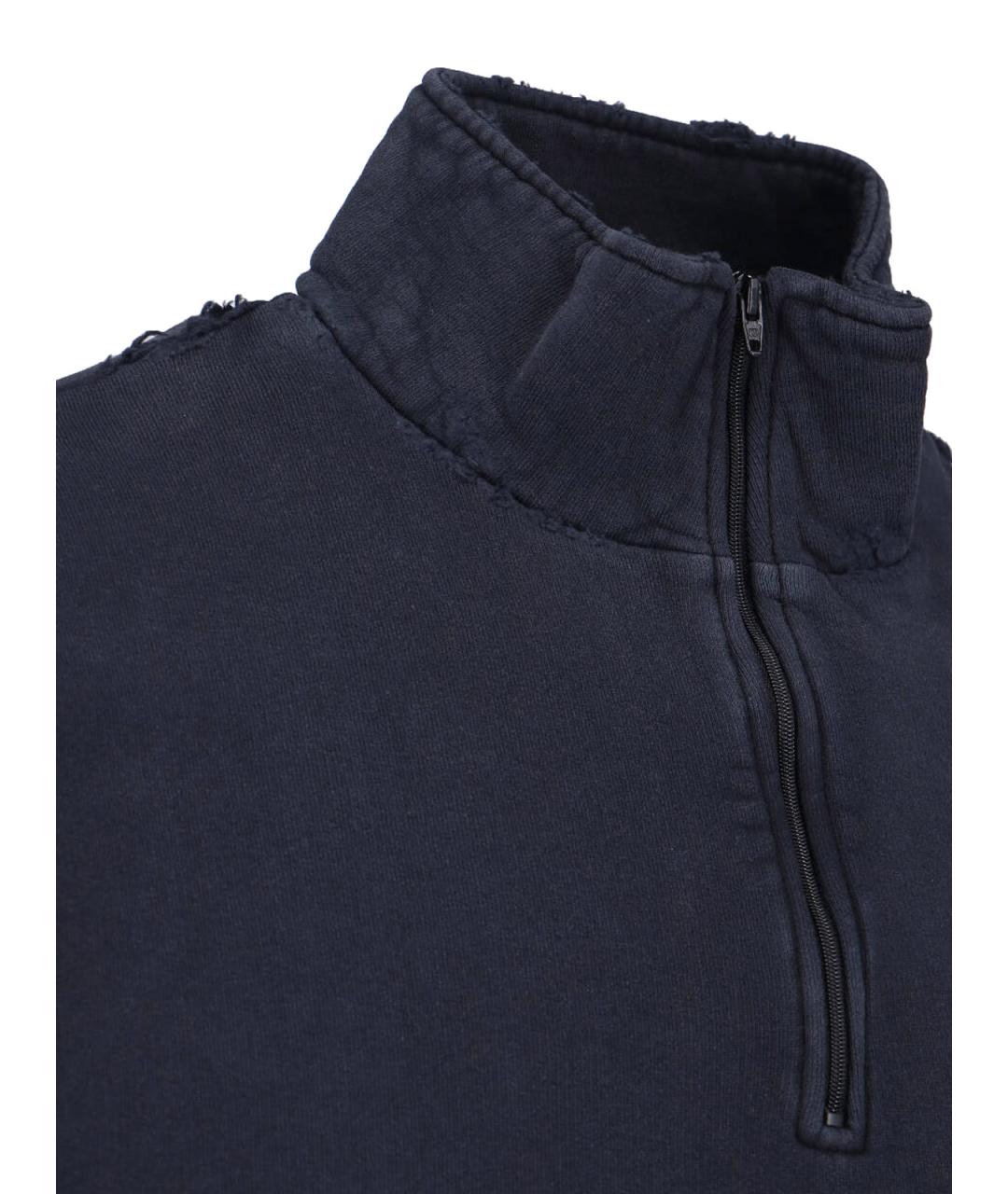 BALENCIAGA Синий хлопковый джемпер / свитер, фото 4