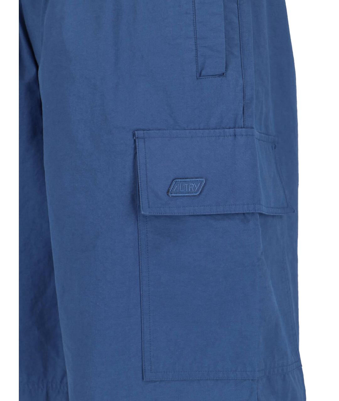 AUTRY Синие хлопковые шорты, фото 4
