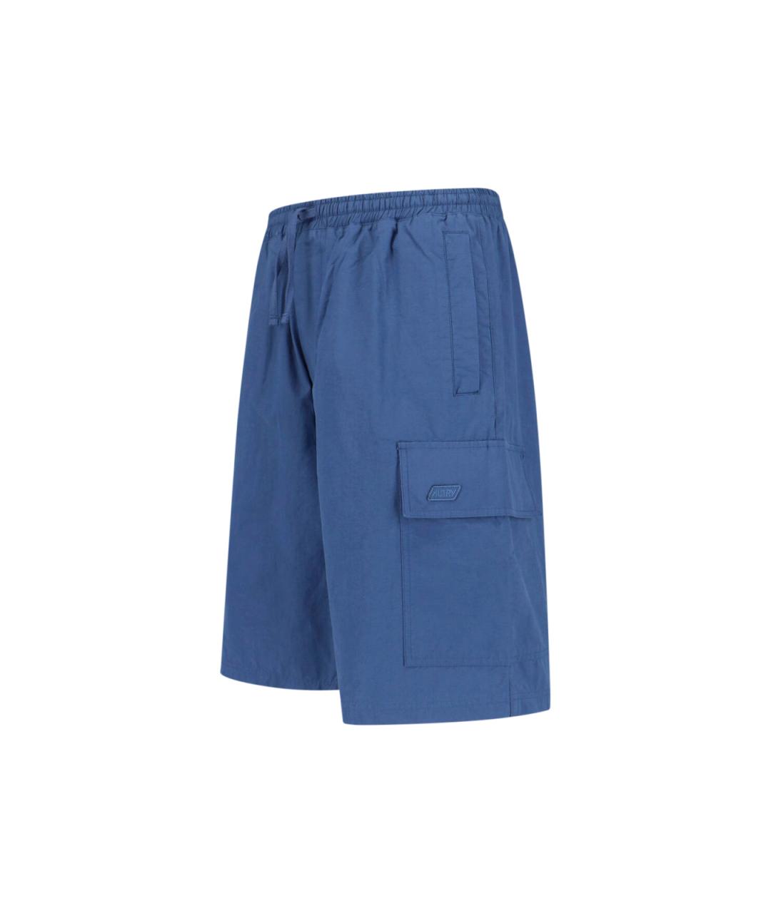 AUTRY Синие хлопковые шорты, фото 3