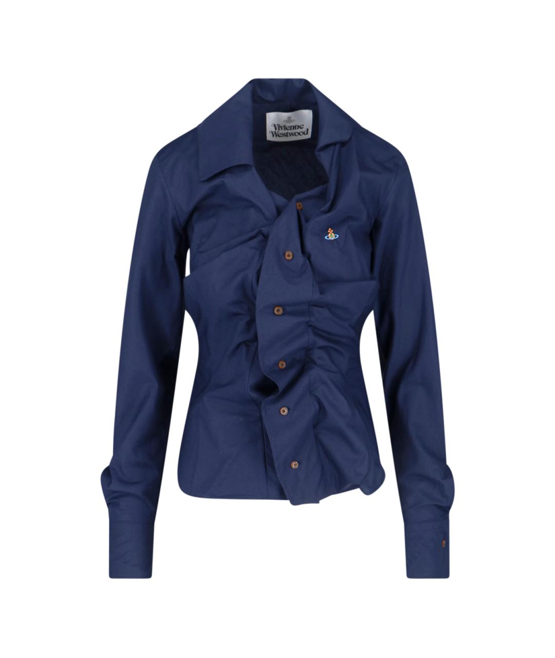 VIVIENNE WESTWOOD Синяя хлопковая рубашка, фото 1