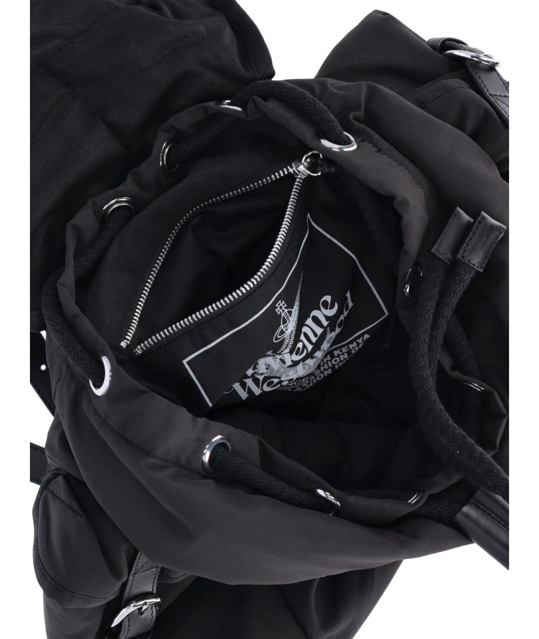 VIVIENNE WESTWOOD Черный синтетический рюкзак, фото 4