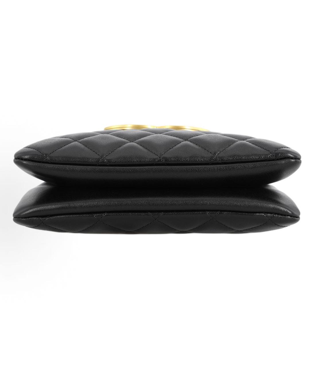 CHANEL Черная кожаная сумка через плечо, фото 4