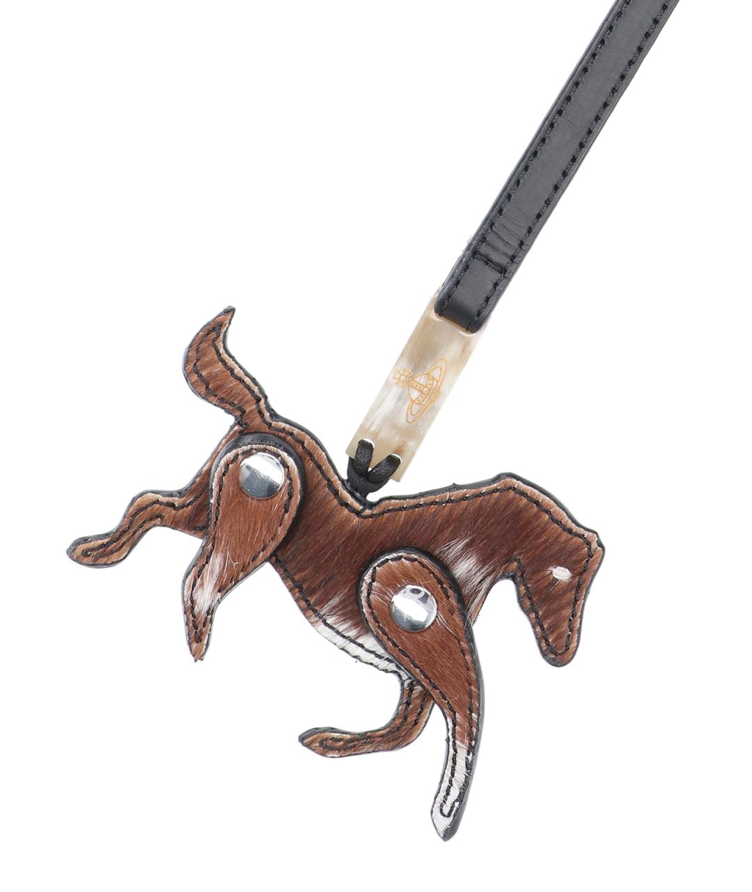 VIVIENNE WESTWOOD Коричневый брелок, фото 3